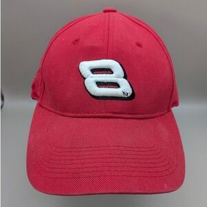 Vintage Dale Earnhardt Jr #8 Nascar Chase Authentics Spandex Red Hat Size S/M